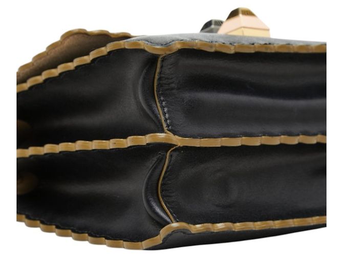 Fendi Mini Kanai Schultertasche mit Kette Schwarz - Ansicht 5