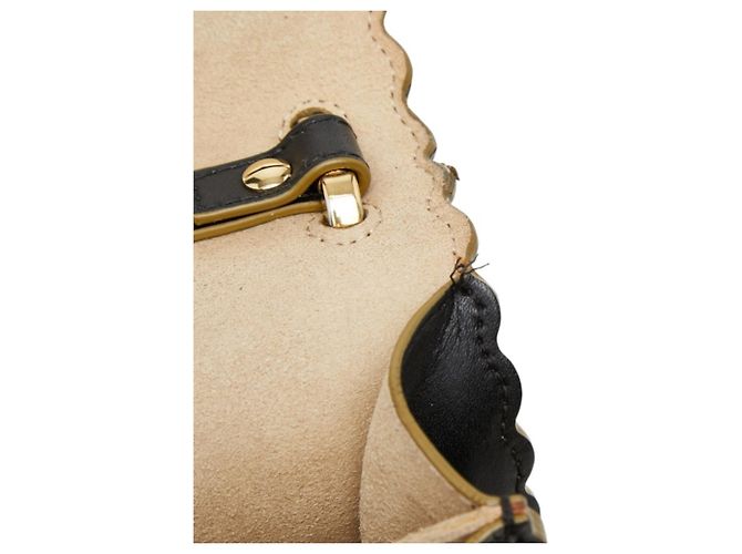 Fendi Mini Kanai Schultertasche mit Kette Schwarz - Ansicht 6