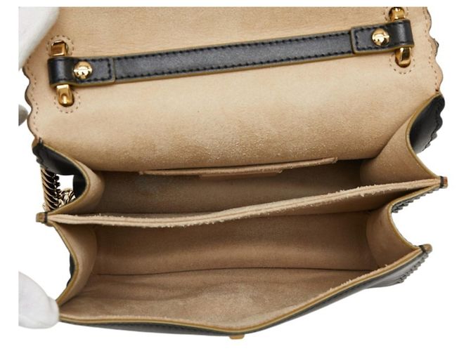 Fendi Mini Kanai Schultertasche mit Kette Schwarz - Ansicht 7