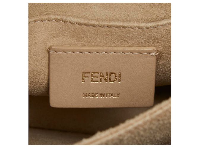 Fendi Mini Kanai Schultertasche mit Kette Schwarz - Ansicht 8