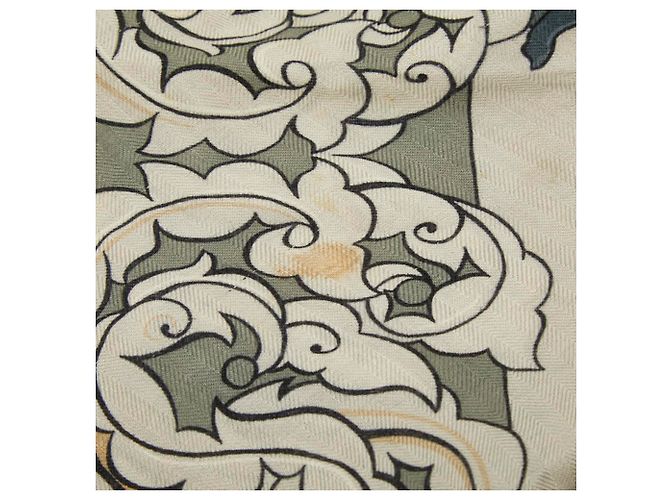 Hermès Hermes Carre Géant 135 ANIMAUX SOLAIRES Large Stole Negro Multicolor - vista 3