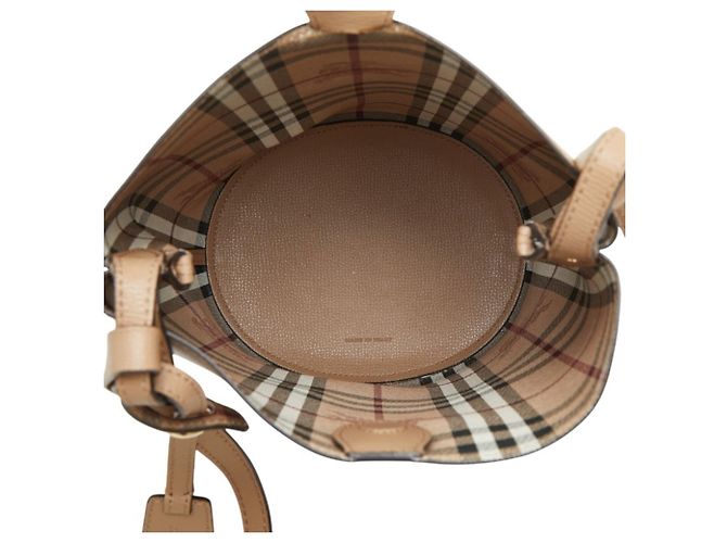 Borsa a tracolla Burberry Nova Check Shadow Horse Beige - vista 11