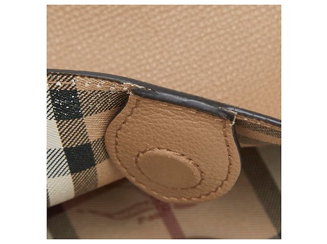 Borsa a tracolla Burberry Nova Check Shadow Horse Beige - vista 9