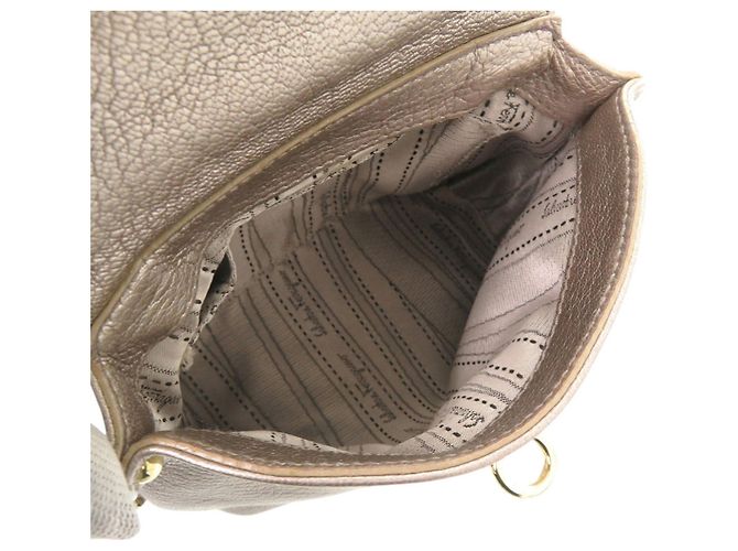 Bolso Salvatore Ferragamo Gancini Mini Sofia Beige - vista 7