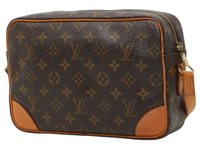 Borsa a tracolla Louis Vuitton Monogram Trocadero 27 Marrone - vista 2