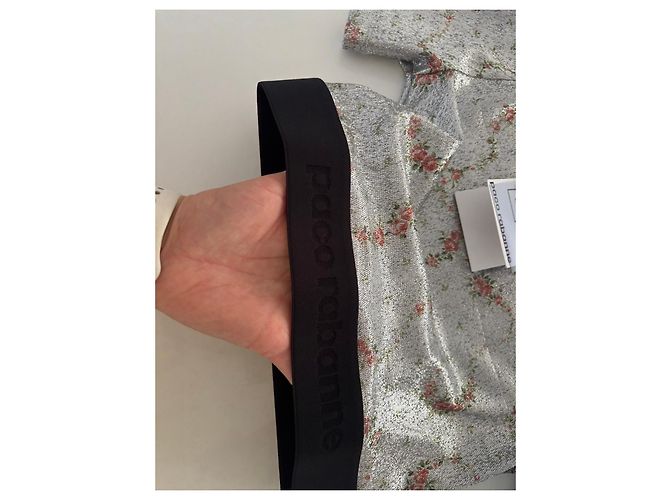 Top floral plateado Paco Rabanne Rosa Hardware de plata - vista 4