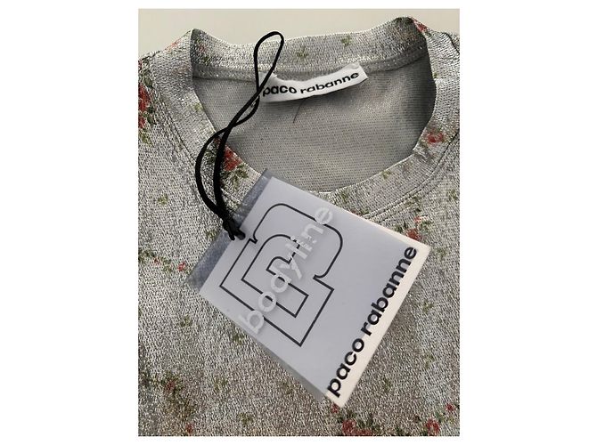 Top floral plateado Paco Rabanne Rosa Hardware de plata - vista 8