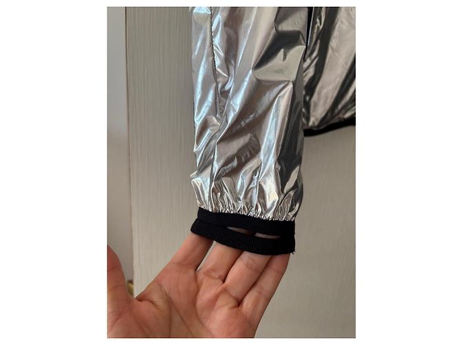 Paco Rabanne silberne Kapuzenjacke Silber Hardware - Ansicht 2