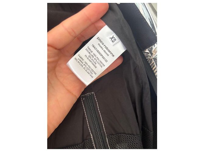 Paco Rabanne silberne Kapuzenjacke Silber Hardware - Ansicht 6