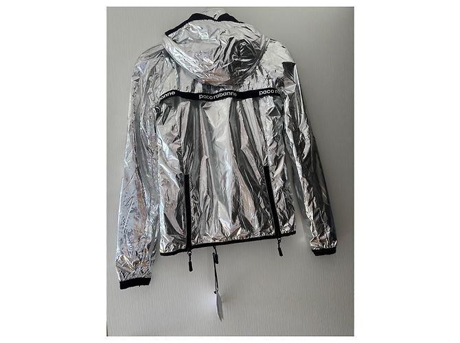Paco Rabanne silberne Kapuzenjacke Silber Hardware - Ansicht 7