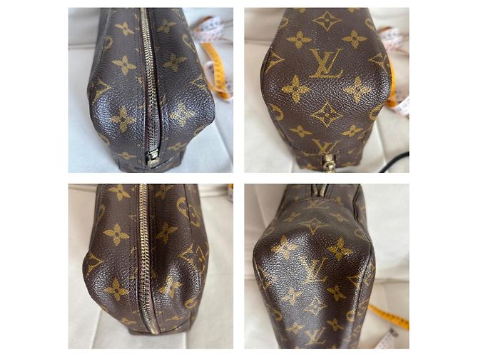 Louis Vuitton Neceser Monogram Canvas 28cm Castaño Monograma - vista 9
