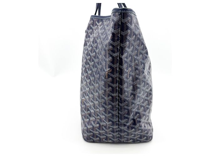 Goyard Saint Louis Coated Canvas PM Azul marino - vista 4
