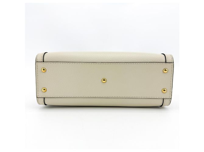 Gucci Diana NM Bamboo Handle Leather Small Blanco - vista 7