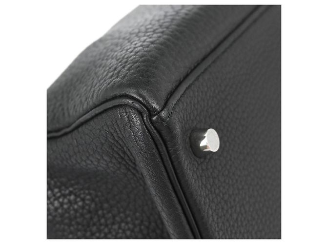 Hermès Hermes Birkin Black Togo com Palladium Hardware 40 Preto - vista 6