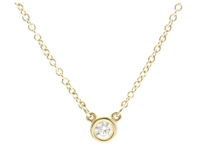 Tiffany & Co. Elsa Peretti Diamonds By The Yard Pendente Oro Rosa 18K e Diamante 0.05CT D'oro - vista 2