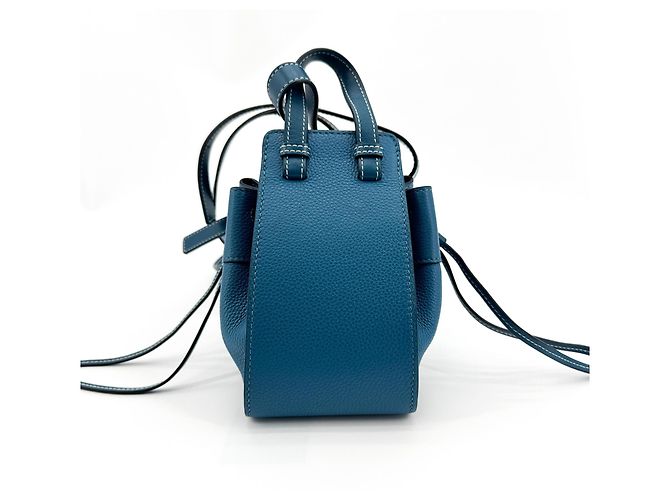 Loewe Hammock Leather Mini Blue - view 2