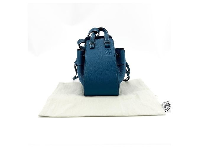 Loewe Hammock Leather Mini Blue - view 7