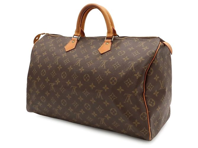 Bolso Louis Vuitton Monogram Speedy 40 Castaño - vista 3