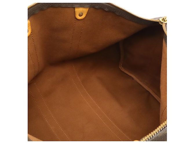 Sac Boston Louis Vuitton Monogram Keepall Bandoulière 45 Marron - vue 7