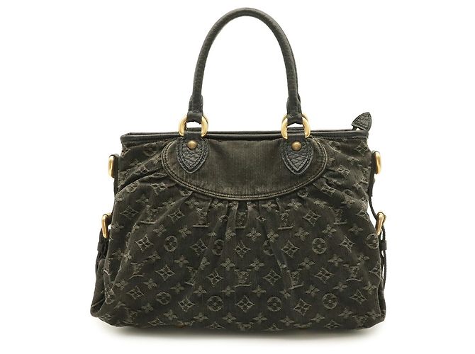 Saco Tote Louis Vuitton Monogram Denim Neo Cavi GM Preto - vista 2