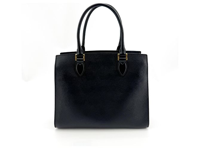 Prada saffiano tote Leather Black - view 2