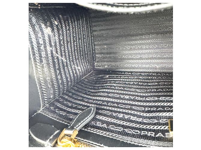 Prada saffiano tote Leather Black - view 5