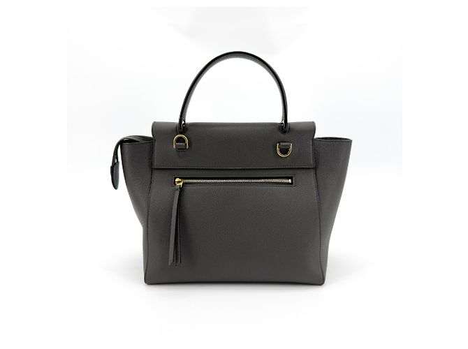 Céline Ceinture Celine Mini en cuir de veau Marron - vue 2