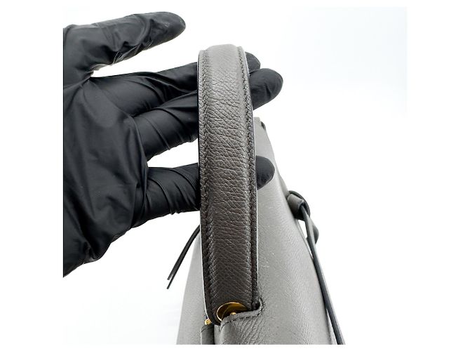 Céline Ceinture Celine Mini en cuir de veau Marron - vue 7