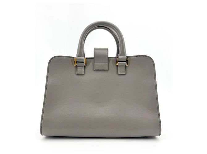 Autre Marque Saint Laurent Monogram Cabas Leather Baby Marrone - vista 2