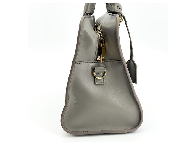Autre Marque Saint Laurent Monogram Cabas Leather Baby Marrone - vista 4