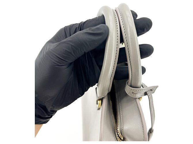 Autre Marque Saint Laurent Monogram Cabas Leather Baby Marrone - vista 7