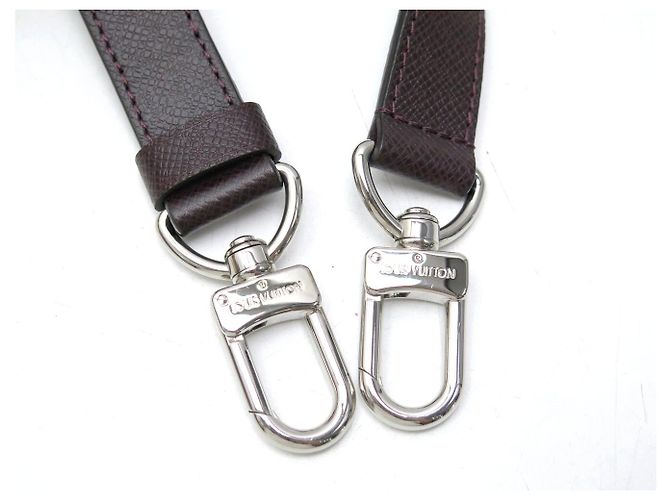 NEW LOUIS VUITTON BROWN TAIGA LEATHER SHOULDER STRAP FOR KEEPALL BAG - view 2