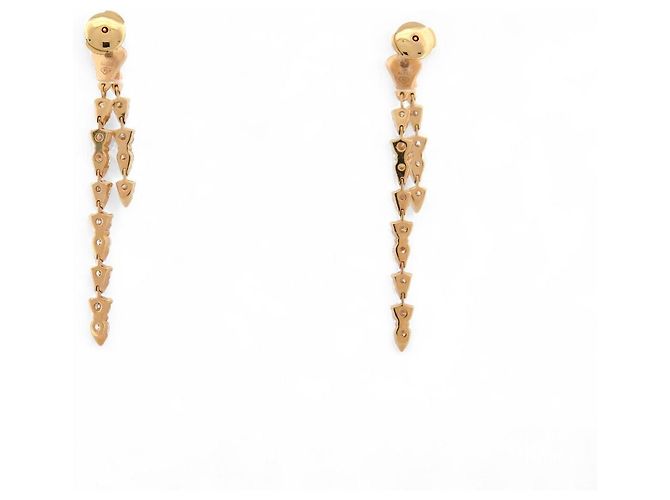 NUOVI ORECCHINI PIAGET SUNLIGHT IN ORO 18K 5.8GR 30 DIAMANTI 2.7CT D'oro - vista 3