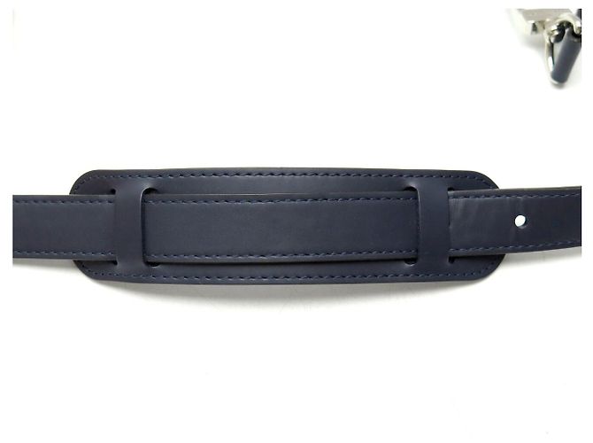 NEW LOUIS VUITTON BLUE LEATHER SHOULDER STRAP FOR KEEPALL BAG STRAP NEW - view 4
