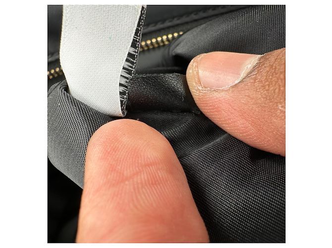 Borsa Tote Anya Hindmarch Commuter in nylon nero - vista 30