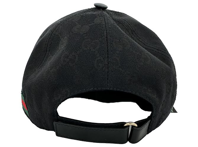 Gucci GG Monogram Web Baseball Cap in Black Canvas - view 4