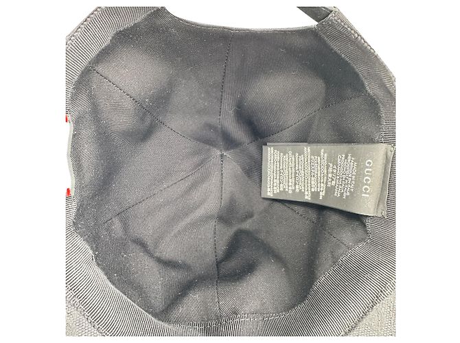 Gucci GG Monogram Web Baseball Cap in Black Canvas - view 6