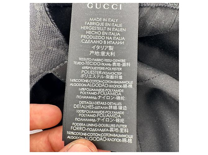 Gucci GG Monogram Web Baseball Cap in Black Canvas - view 8
