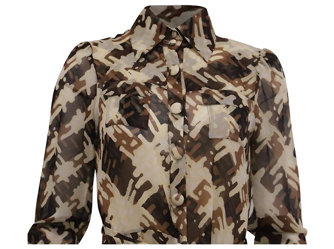 Abito midi Hillevi in seta trasparente Diane von Furstenberg Multicolor Silk Multicolore - vista 2