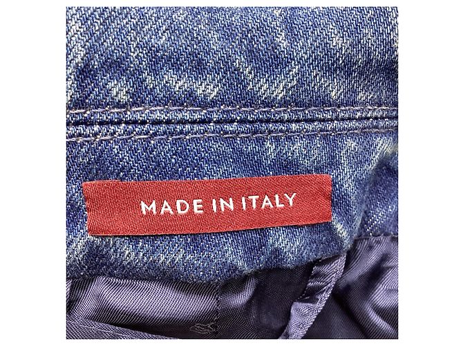 Blazer de denim cruzado Gucci en algodón azul - vista 6