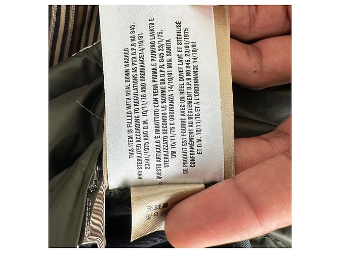 Burberry Vintage-Check Down Jacket in Beige Polyester - view 11