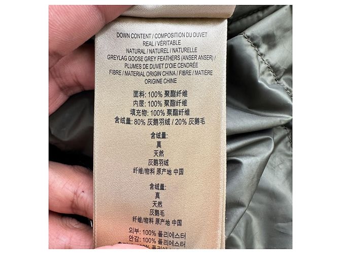 Burberry Vintage-Check Down Jacket in Beige Polyester - view 15
