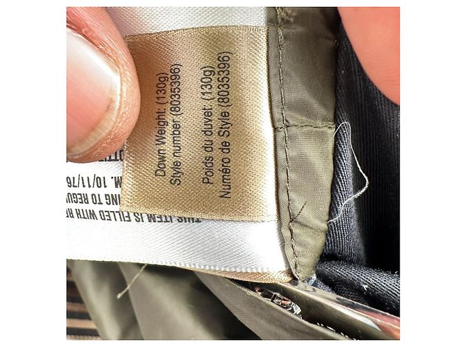 Burberry Vintage-Check Down Jacket in Beige Polyester - view 9