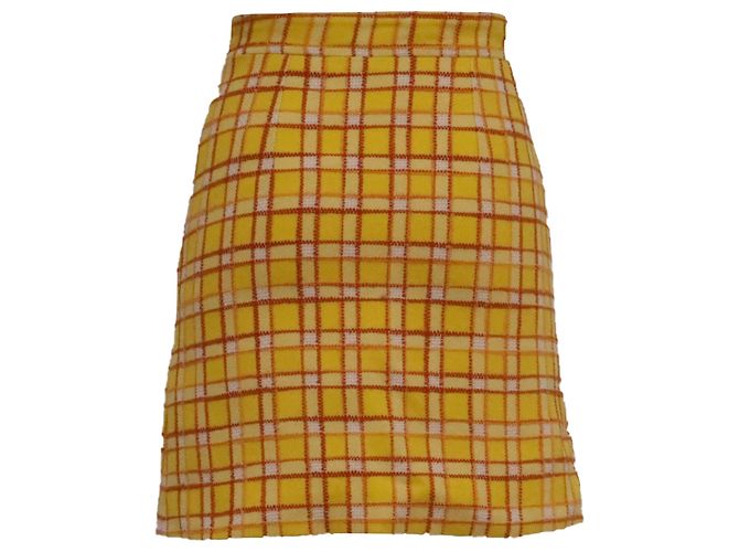 Minifalda Gucci 2020 en lana amarilla Amarillo - vista 3
