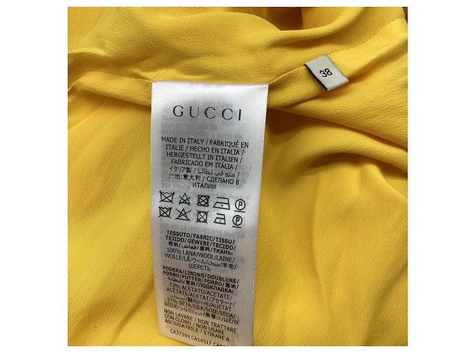 Minifalda Gucci 2020 en lana amarilla Amarillo - vista 4