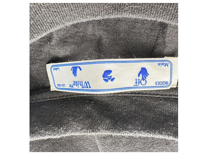Off White Camiseta Off-White de algodón negro con estampado de Caravaggio - vista 4