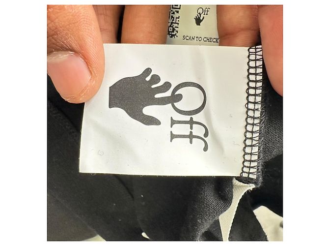 Off White Camiseta Off-White de algodón negro con estampado de Caravaggio - vista 6