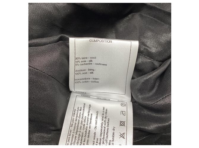 Timeless  Chanel Paris-Cosmopolite Jacket in Black Wool - view 7