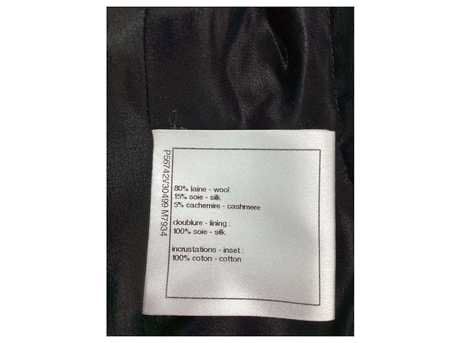 Timeless  Chanel Paris-Cosmopolite Jacket in Black Wool - view 9