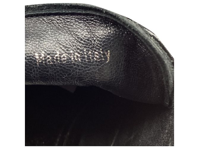 Miu Miu Oxford senza lacci con suola lug in pelle nera Nero - vista 6
